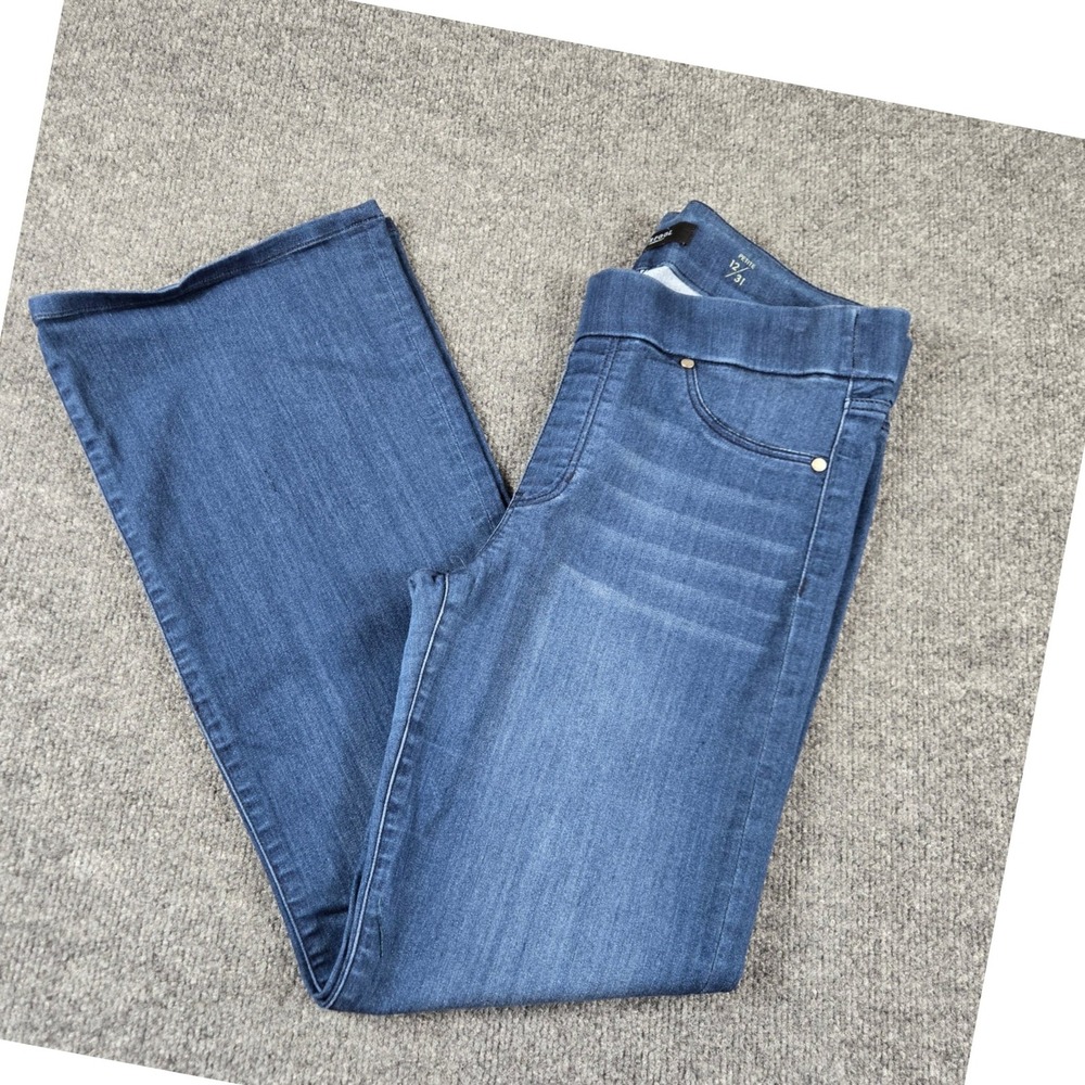 Liverpool Bootcut Jeans Womens 12P Blue Pull On Stretch Denim Pants